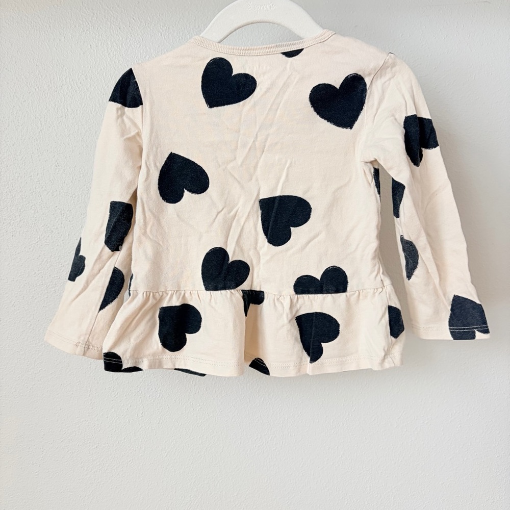 Heart Patterned Kids Top - Picture 3 of 3